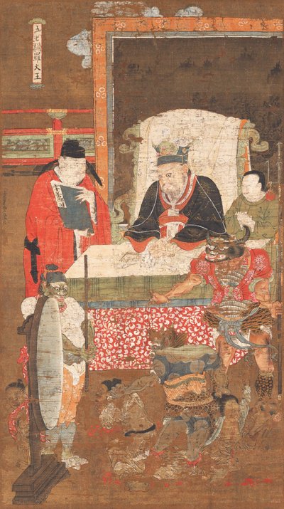 Ten Kings of Hell, the King Yanluo (Yamaraja) by 陸信忠